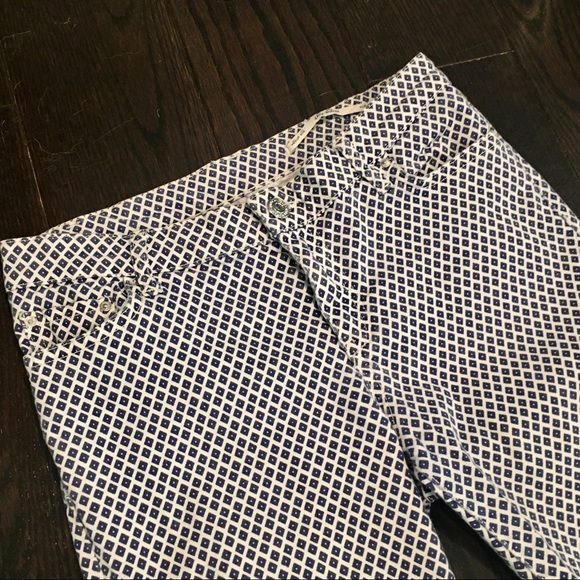 Zara White & Blue Pattern Skinny Jeans - Picture 4 of 14